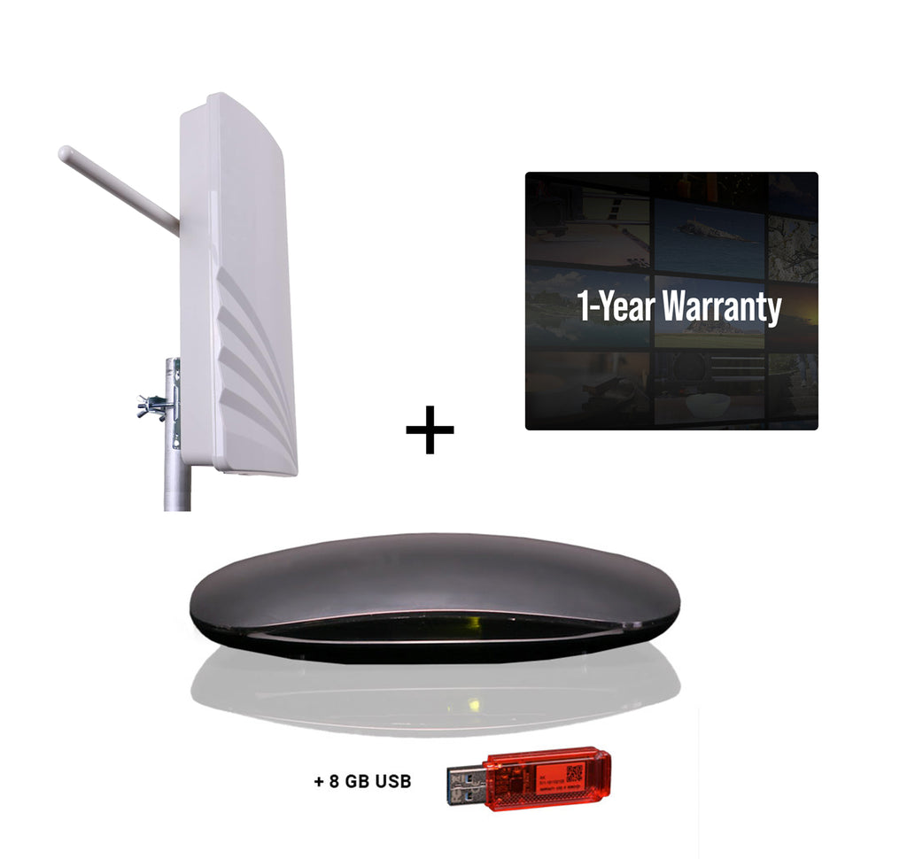 Hd Free Unlimited Antenna As Seen On Tv Reviews HD Free TV Deluxe Antenna DVR Bundle (4K Resolution)